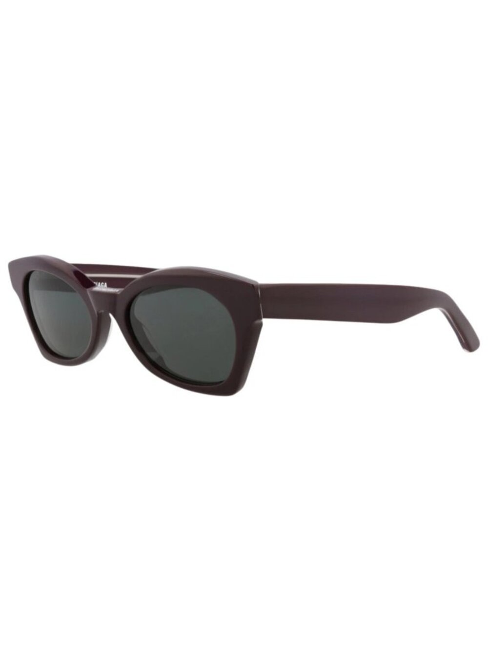 New Balenciaga Women's Sunglasses Cat Eye Acetate Frame Violet Violet Green